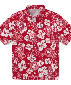 Atlanta Hawks Hibiscus Bloom Hawaiian Shirt