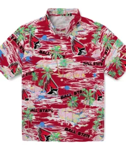 Ball State Cardinals Flamingo Retreat 2026 Hawaiian Shirt