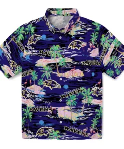 Baltimore Ravens Flamingo Retreat 2026 Hawaiian Shirt