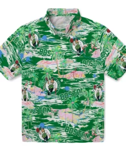 Boston Celtics Flamingo Retreat 2026 Hawaiian Shirt