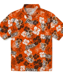 Bowling Green Falcons Hibiscus Bloom Hawaiian Shirt