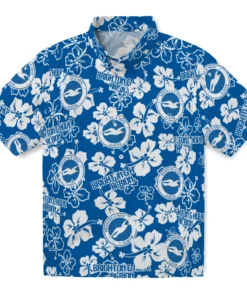 Brighton Hove Albion Hibiscus Bloom Hawaiian Shirt