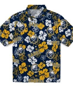 Buffalo Sabres Hibiscus Bloom Hawaiian Shirt