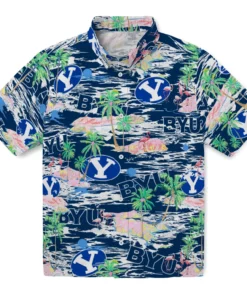 BYU Cougars Flamingo Retreat 2026 Hawaiian Shirt