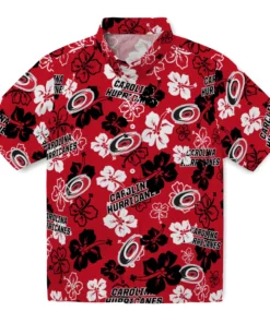 Carolina Hurricanes Hibiscus Bloom Hawaiian Shirt