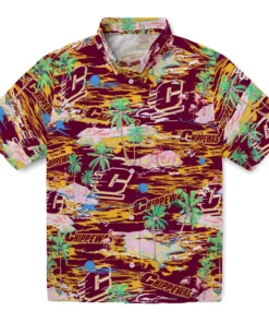 Central Michigan Chippewas Flamingo Retreat 2026 Hawaiian Shirt