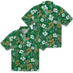 charlotte-49ers-hawaiian-shirt-hibiscus-bloom-green-best-selling.webp