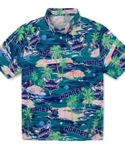 Charlotte Hornets Flamingo Retreat 2026 Hawaiian Shirt
