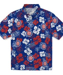 Chicago Cubs Hibiscus Bloom Hawaiian Shirt