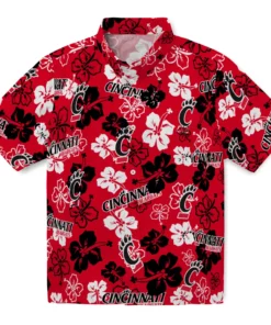 Cincinnati Bearcats Hibiscus Bloom Hawaiian Shirt