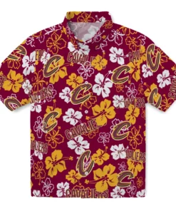 Cleveland Cavaliers Hibiscus Bloom Hawaiian Shirt