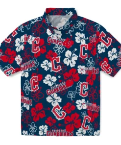 Cleveland Guardians Hibiscus Bloom Hawaiian Shirt