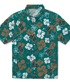 Coastal Carolina Chanticleers Hibiscus Bloom Hawaiian Shirt