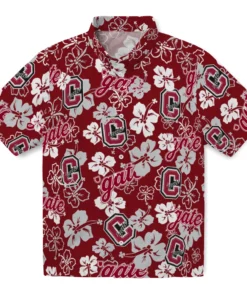 Colgate Raiders Hibiscus Bloom Hawaiian Shirt
