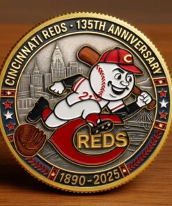 Cincinnati Reds 135Th Anniversary Commemorative Coin Mlb Collectible Gift