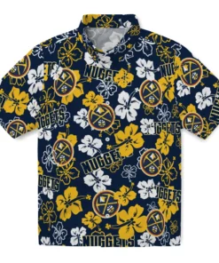 Denver Nuggets Hibiscus Bloom Hawaiian Shirt