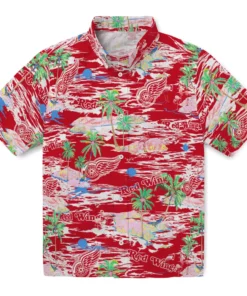 Detroit Wings Flamingo Retreat 2026 Hawaiian Shirt
