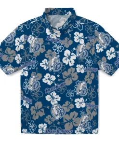 Drake Bulldogs Hibiscus Bloom Hawaiian Shirt