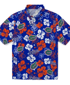 Florida Gators Hibiscus Bloom Hawaiian Shirt