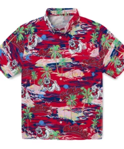 Fresno State Bulldogs Flamingo Retreat 2026 Hawaiian Shirt
