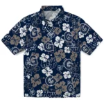 Georgetown Hoyas Hibiscus Bloom Hawaiian Shirt