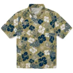 Georgia Tech Yellow Jackets Hibiscus Bloom Hawaiian Shirt
