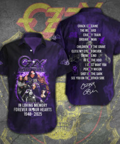 RIP Ozzy Osbourne Hawaiian Shirt In Loving Memory Forever In Our Hearts Shirt Gifts For Fans