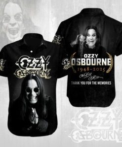 RIP Ozzy Osbourne Hawaiian Shirt Thank You For The Memories Shirt Dad Gifts