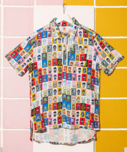 OMOCAT Merch Original Characters Button Up Shirt Gifts For Friends -WearandDecor