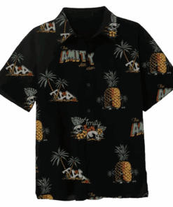 24hundred Merch The Amity Affliction Big Pineapple Party Hawaiian Shirt Dad Gifts -WearandDecor