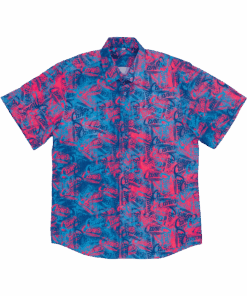 Canes Merch Vibrant Logo Hawaiian Shirt First Fathers Day Gift Ideas -WearandDecor