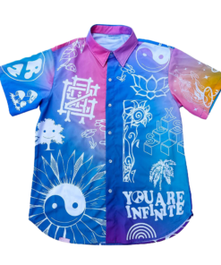 Griz Merch GRiZ Sun-Time Button Up Shirt Gifts For DJ Fans Country Boy Gift -WearandDecor