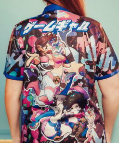 Gamegrumps Merch Game Gyaru Galactica Crepe Hawaiian Shirt Gifts For Fans -WearandDecor