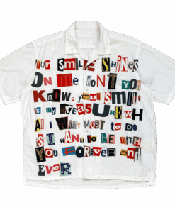 Junya Watanabe Poem Hawaiian Shirt Junya Watanabe Ransom Note Poem Shirt Gifts For Fans -WearandDecor