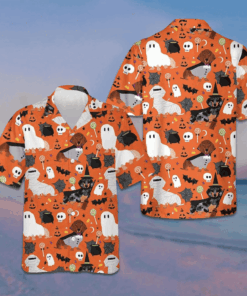 Dachshunds On Halloween Hawaiian Shirt Funny Halloween Shirt Gifts For Dog Lovers -WearandDecor