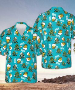 Funny Beer Hawaiian Shirt Beach Short Sleeve Button Up Shirt Gifts For Beer Lovers