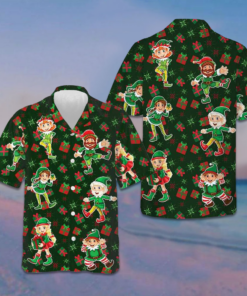Christmas Elf Party Hawaiian Shirt Funny Elf Xmas Shirt Gifts For Best Friend