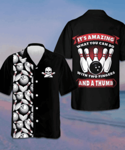 It's Amazing What You Can Do Bowling Hawaiian Shirt Bowling Lover Men's Summer Shirts Sale