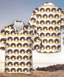 Adorable Cartoon Sloth On Donut Hawaiian Shirt Unique Design Shirt Gifts For Sloth Lovers