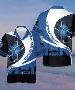 Strong Together Paramedic Hawaiian Shirt Men's Button Up Shirt Gifts For Paramedic