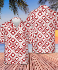 Casino Red Pattern Hawaiian Shirt Cool Summer Shirts Gifts For Poker Lovers