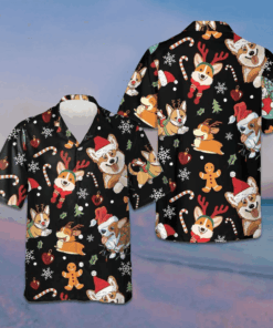 Adorable Corgis Merry Christmas Hawaiian Shirt Christmas Ideas Gifts For Corgi Lovers