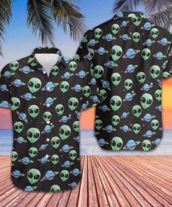 Alien Planet Hawaiian Shirt Summer Short Sleeve Button Up Shirts Gifts For Brother