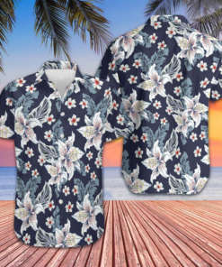 Flowers Hawaiian Shirt Short Sleeve Button Down Beach Shirts Gifts For Him