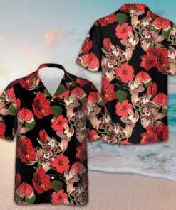 Hibiscus And Tropical Plants Hawaiian Shirt Beach Short Sleeve Button Down Gifts For Him