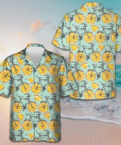 I Love Cycling And Orange Hawaiian Shirt Best Summer Shirts For Guys Gifts For Bikers -WearandDecor