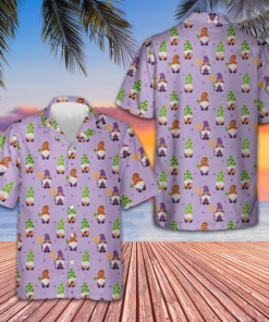 Happy Halloween Gnomes Hawaiian Shirt Cool Button Up Shirt Halloween Gift Ideas -WearandDecor