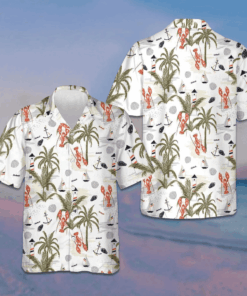 Summer Island Of Lobster Hawaiian Shirt Tropical Button Up Shirt Gifts For Him -WearandDecor