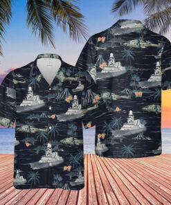 Italian Navy Andrea Doria Hawaiian Shirt Andrea Doria Military Ship Aloha Shirt Gifts -WearandDecor