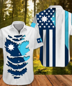 New Minnesota State Flag Design Hawaiian Shirt Mn State Flag Finalist Aloha Shirt -WearandDecor